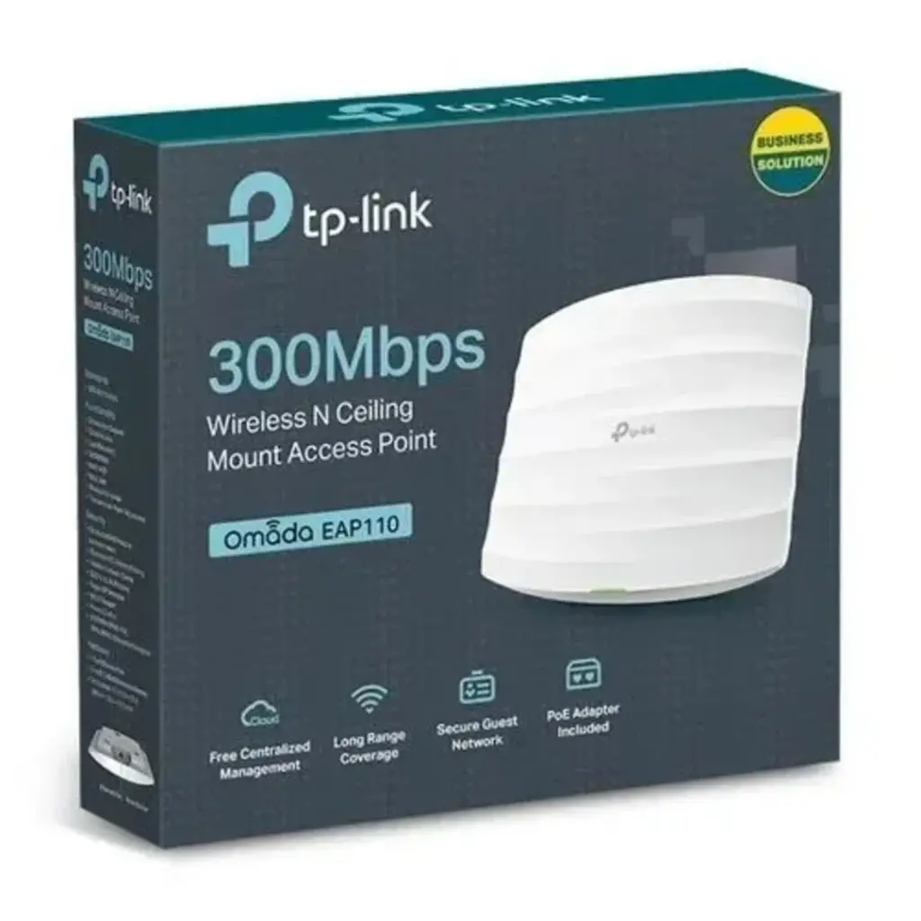 Tp-Link Omada 300 Mbps Wireless N Ceiling Mount Access Point EAP110