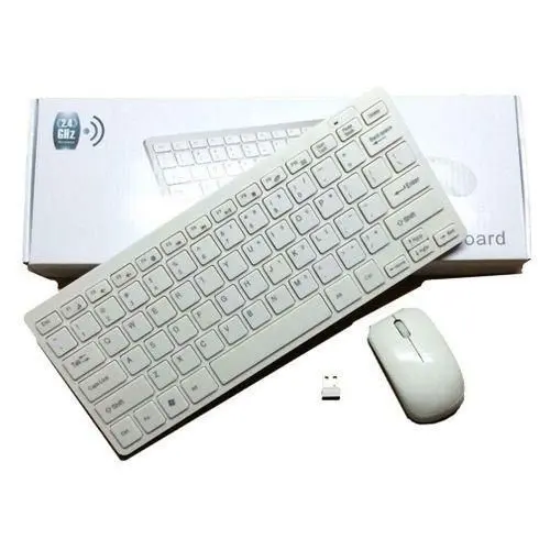 GKM901 Mini Wireless Keyboard + Mouse White