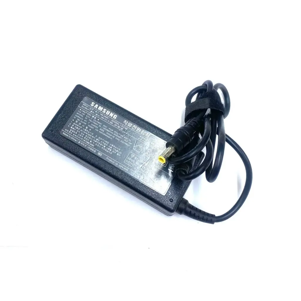 Samsung 19v/3.16A Ac Adapter -Small yellow mouth