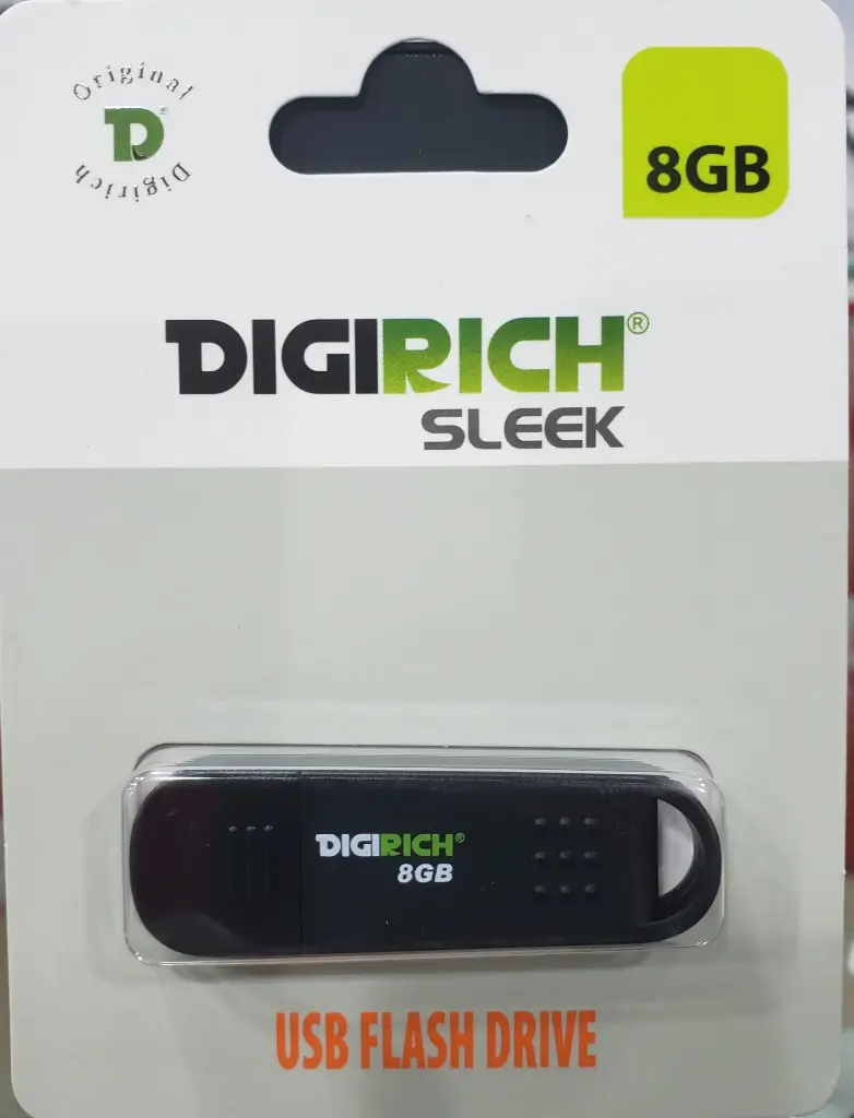 DIGIRICH V-CUT 8GB USB 2.0 FLASH DRIVE
