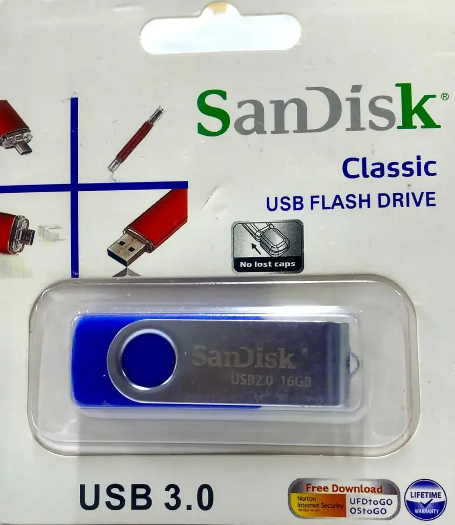 SanDisk 16GB Classic USB 2.0 FLASH DRIVE