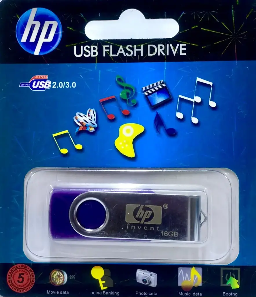HP 16GB USB 2.0 FLASH DRIVE