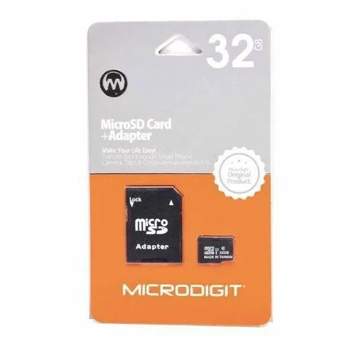 MICRODIGIT 32GB MicroSD Card with Adapter