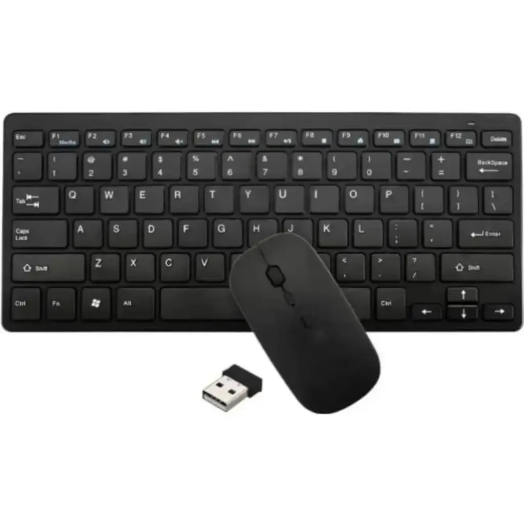 GKM901 Mini Wireless Keyboard + Mouse Black