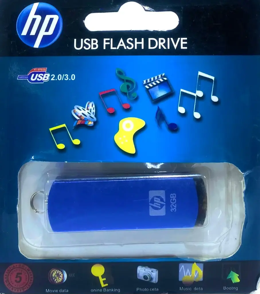 HP 32GB USB 2.0 FLASH DRIVE