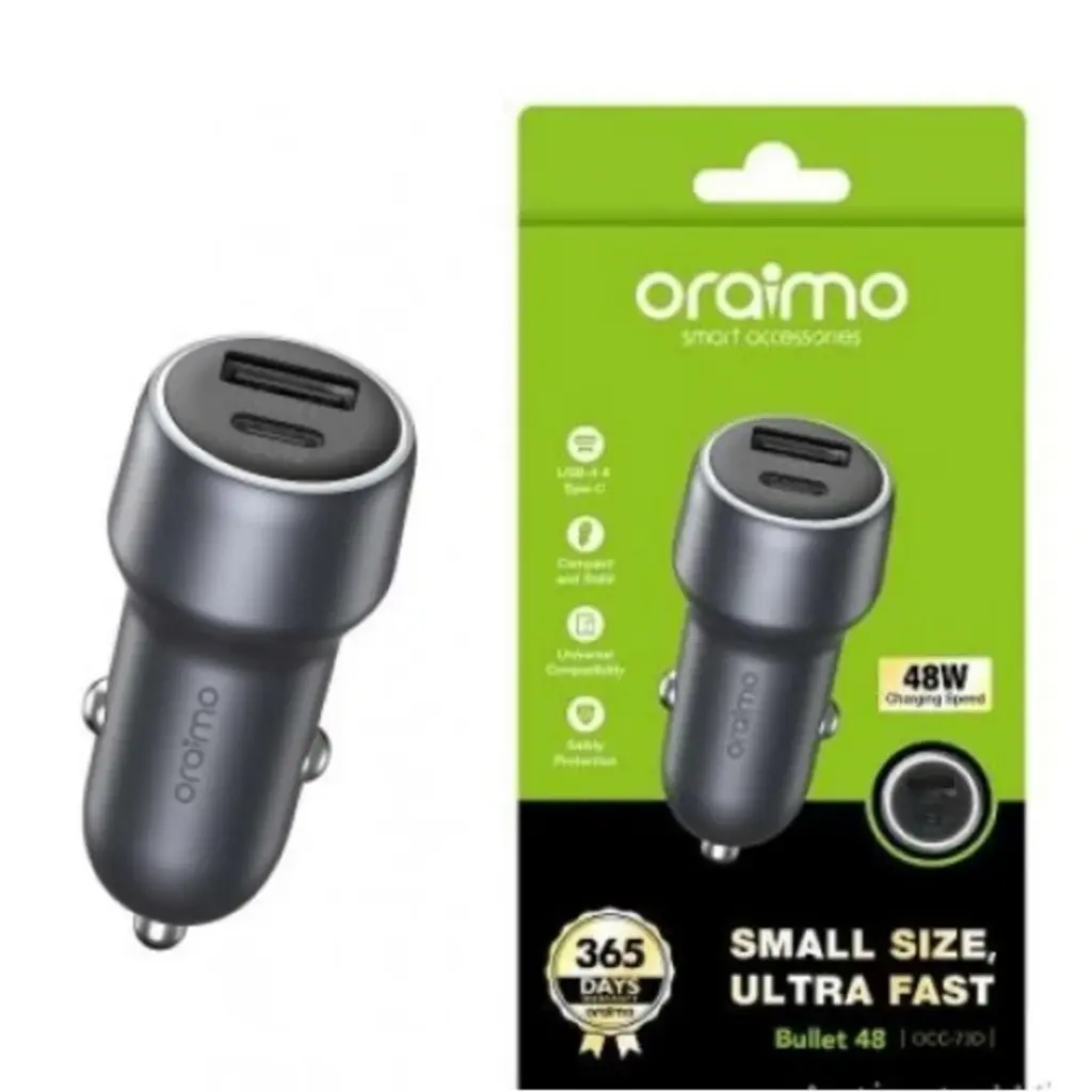 Oraimo 48w Car Ultra Fast Charger