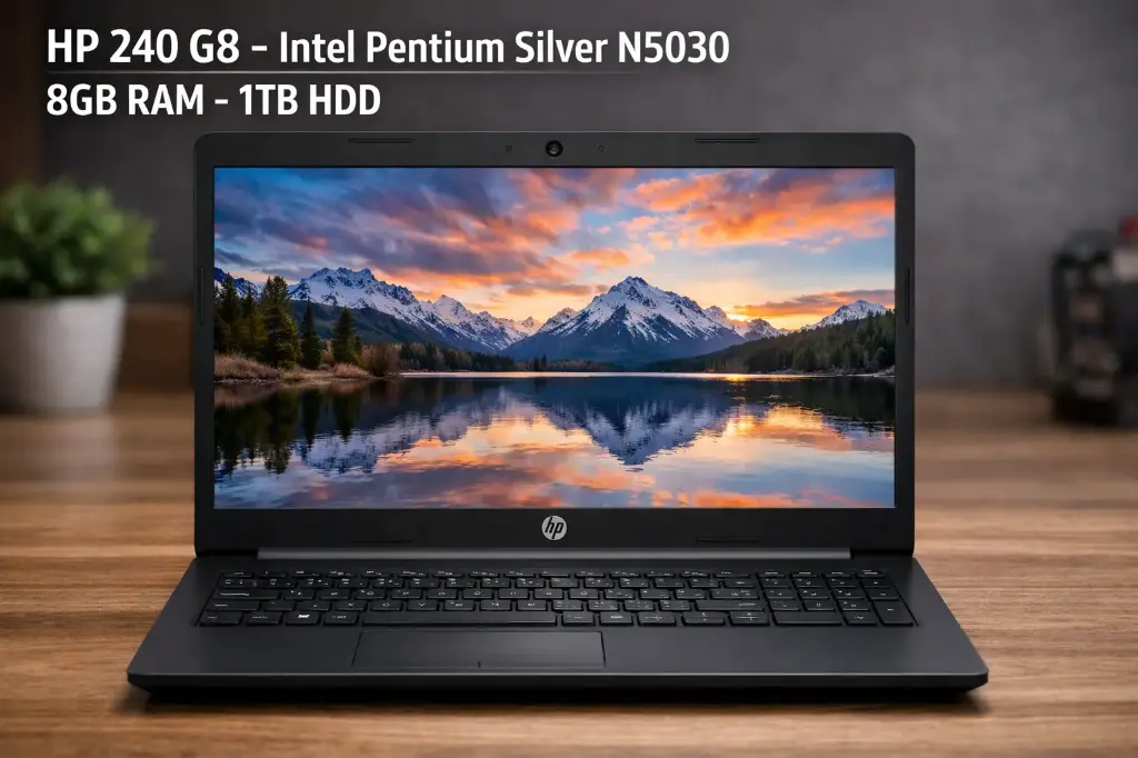 HP 240 G8 – Intel Pentium Silver N5030 8bg RAM 1tb hdd