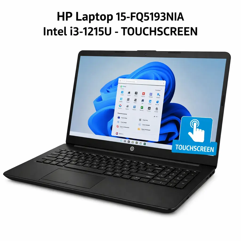 HP Laptop 15-FQ5193NIA INTEL I3-1215U TOUCHSCREEN