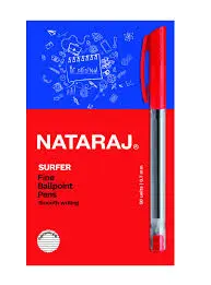 Nataraj Surfer Fine Ballpoint Red Pen 