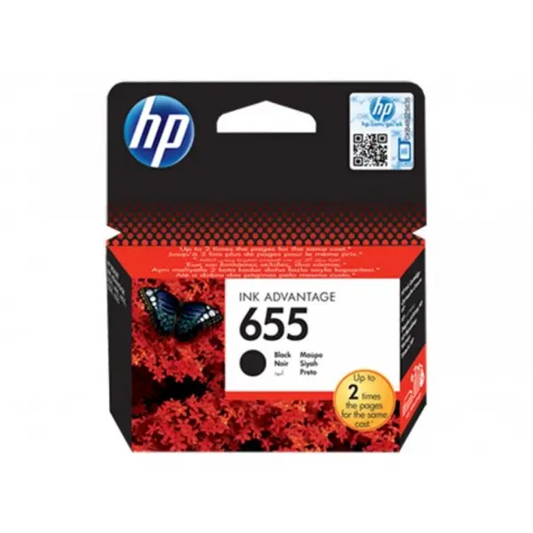 HP 655 Black Original Ink Advantage Cartridge