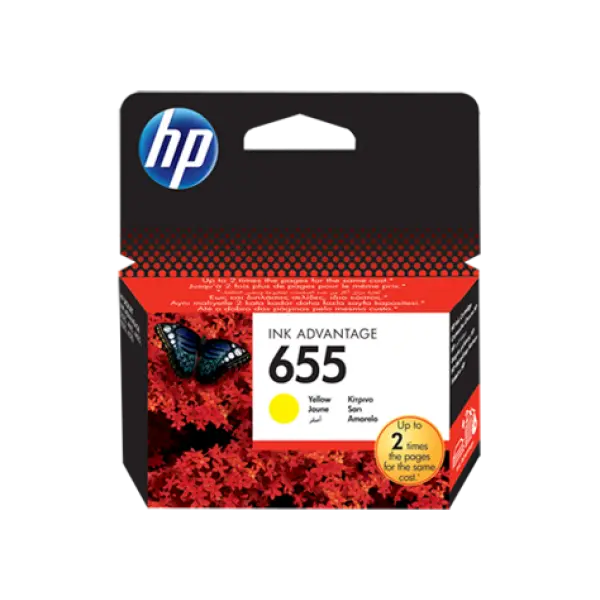 HP 655 Yellow Original Ink Advantage Cartridge