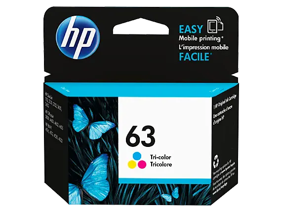 HP 63 Tri-color Original Ink Cartridge