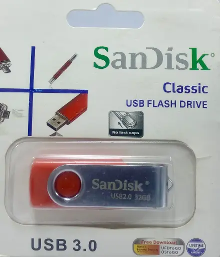 SanDisk 32GB Classic USB 2.0 FLASH DRIVE 