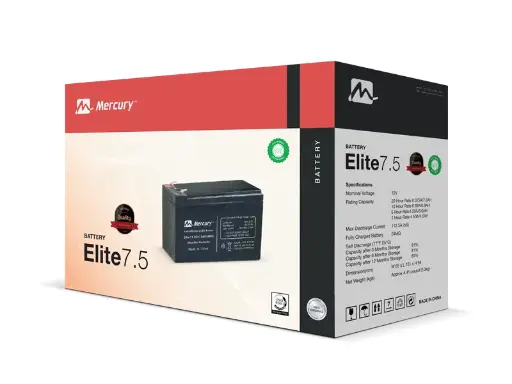 Mercury Ups Battery - Elite 7.5 - 12v-7.5ah